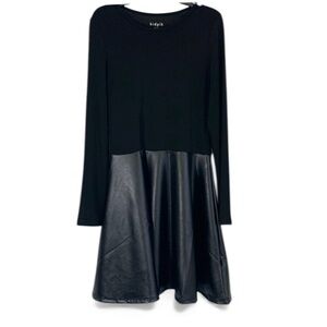 Kidpik Pleather Skater Dress – Girls XL (14)